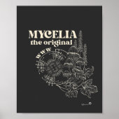 Mycelia het originele retro ontwerp van WWW Poster (Voorkant)