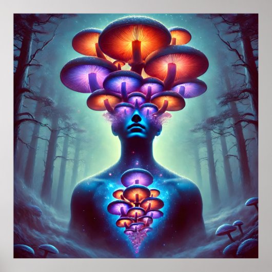 Mycelium Mind - Het Psychedelische Ontwaken Poster (Voorkant)