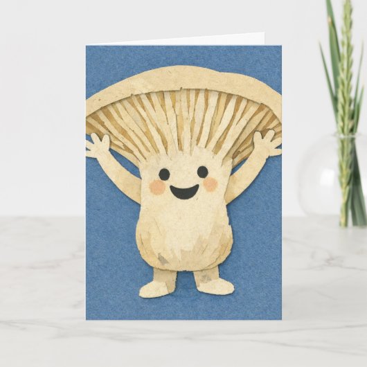 Mycelium Paddenstoel Grappige Wenskaart Kaart (Voorkant)