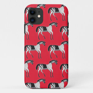 Mycenaean Greek Inspired Red Horse iPhone Case