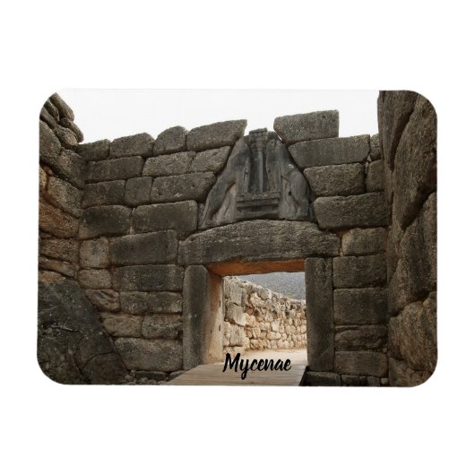 Mycene Lion Gate Magneet (Horizontaal)