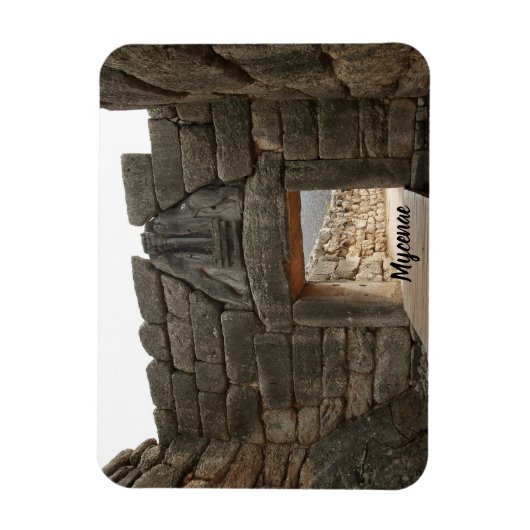 Mycene Lion Gate Magneet (Verticaal)