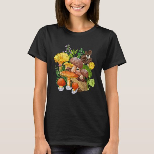 Mycologie Foeraging Paddenstoelen Schimmels Natuur T-shirt (Voorkant)