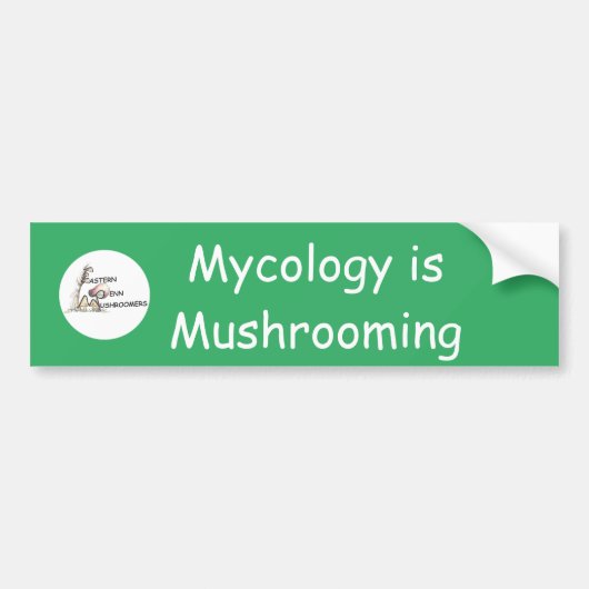 Mycologie is paddenstoel bumpersticker (Voorkant)