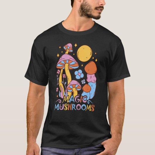 Mycologie kleurrijke paddenstoelen voor Hippies A T-shirt (Voorkant)