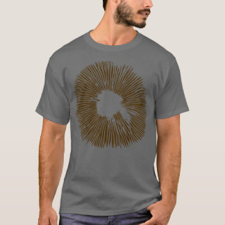 Mycologie paddenstoel printpotlood t-shirt