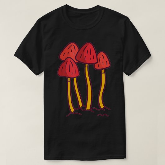 Mycology Fungi Foraging Mushroom Whisperer Red Shr T-shirt (Design voorkant)
