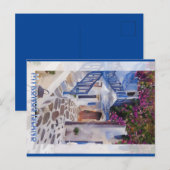 Myconos  coffee mug briefkaart (Voorkant / Achterkant)