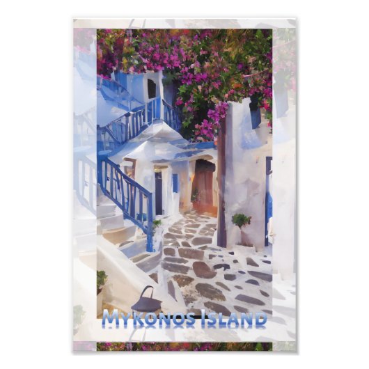 Myconos coffee mug foto afdruk (Voorkant)