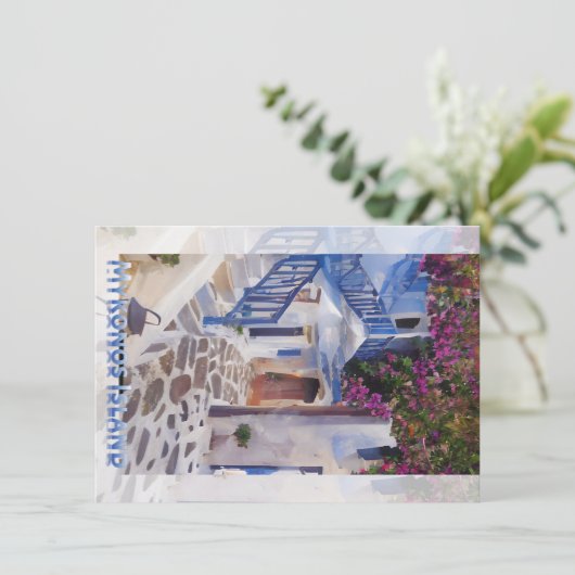 Myconos Kaart (Staand voorkant)