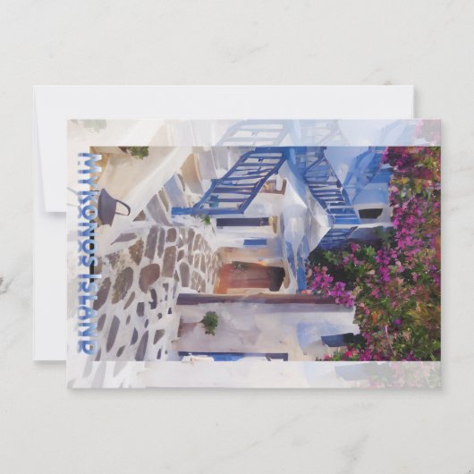 Myconos Kaart (Voorkant)