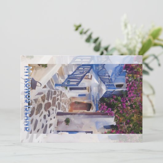 Myconos Save The Date (Staand voorkant)