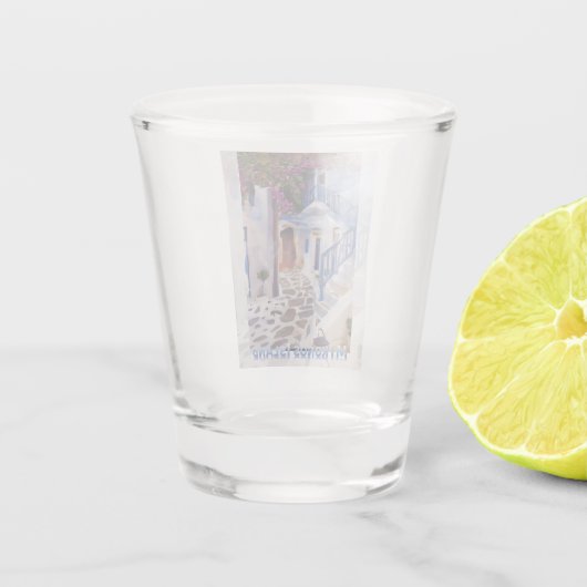 Myconos Shot Glas (Achterkant)