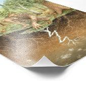 Mycorrhizal fungi dryad foto afdruk (Hoek)