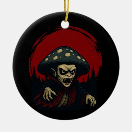 MycoVamp-Bleeding Tooth Fungi Keramisch Ornament (Voorkant)