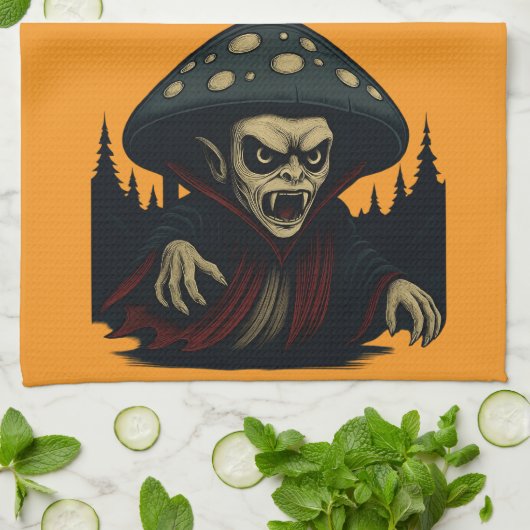 MycoVamp- Bleeding Tooth Fungi Theedoek (Gevouwen)