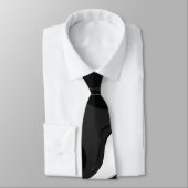 Mydeas Black & White Gray Wacky Marbled Paint Stropdas (Gebonden)