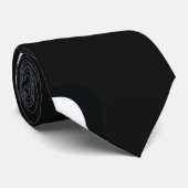 Mydeas Black & White Gray Wacky Marbled Paint Stropdas (Opgerold)