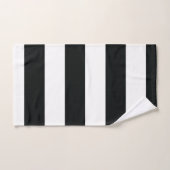 Mydeas | Zwarte en witte brede strepen Bad Handdoek (Handdoek)