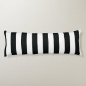 Mydeas | Zwarte en witte dikke strepen Lichaamskussen (Achterkant)