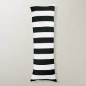 Mydeas | Zwarte en witte dikke strepen Lichaamskussen (Voorkant Verticaal)