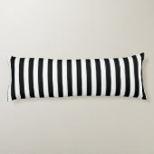 Mydeas | Zwarte en witte dun strepen Lichaamskussen (Achterkant)