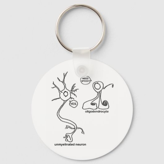 Myelin Pusher Sleutelhanger (Voorkant)