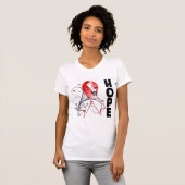 Myelodysplastic Syndromes Floral Hope Ribbon T-shirt (Voorkant volledig)