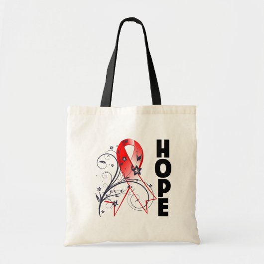 Myelodysplastic Syndromes Floral Hope Ribbon Tote Bag (Voorkant)