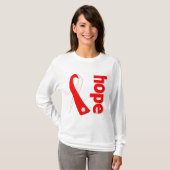 Myelodysplastic Syndromes Hope Ribbon T-shirt (Voorkant volledig)