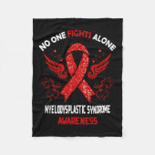 Myelodysplastisch syndroom MDS-bewustzijn Fleece Deken (Voorkant)