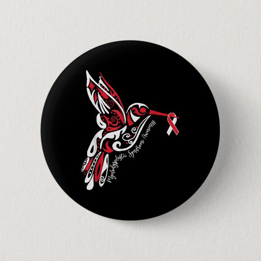 Myelodysplastisch syndroom MDS-bewustzijn Ronde Button 5,7 Cm (Voorkant)