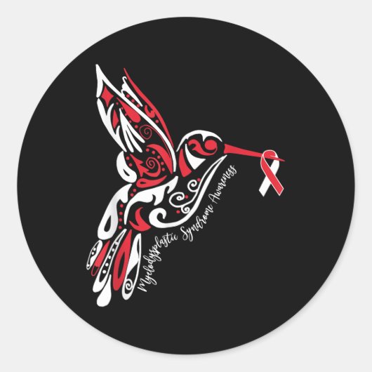 Myelodysplastisch syndroom MDS-bewustzijn Ronde Sticker (Voorkant)