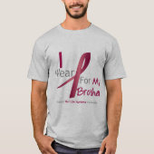 Myeloma - Ik heb Bourgogne Draag voor mijn broer T-shirt (Voorkant)