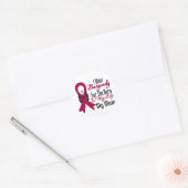 Myeloma Ribbon Hero Mijn moeder Ronde Sticker (Envelop)