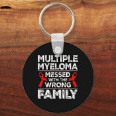 Myeloombewustzijn Lint Overlevende van bloedkanker Sleutelhanger (Voorkant)