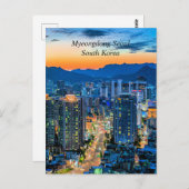 Myeongdong, Seoul, Zuid-Korea Briefkaart (Voorkant / Achterkant)