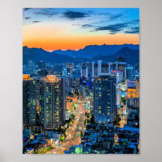 Myeongdong, Seoul, Zuid-Korea Poster (Voorkant)