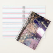 Myeongmul-gil Nocturne: Kersenbloesems en licht Notitieboek (Binnen)