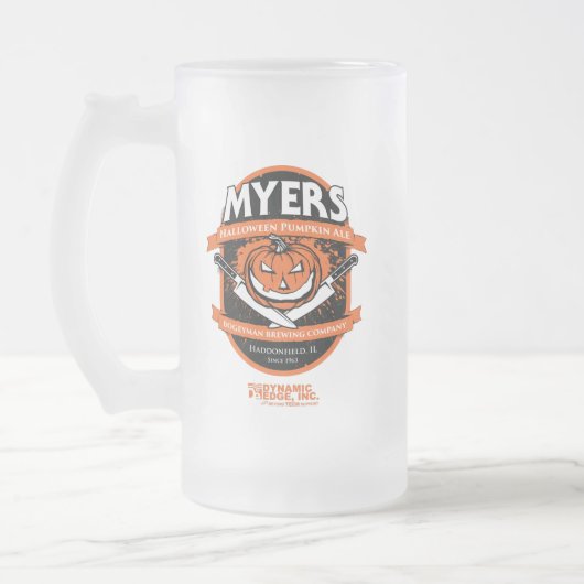 Myer's pompoen Ale Matglas Bierpul (Links)