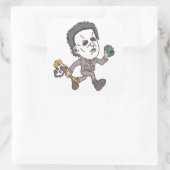 Myers speelt gitaar vierkante sticker (Tas)