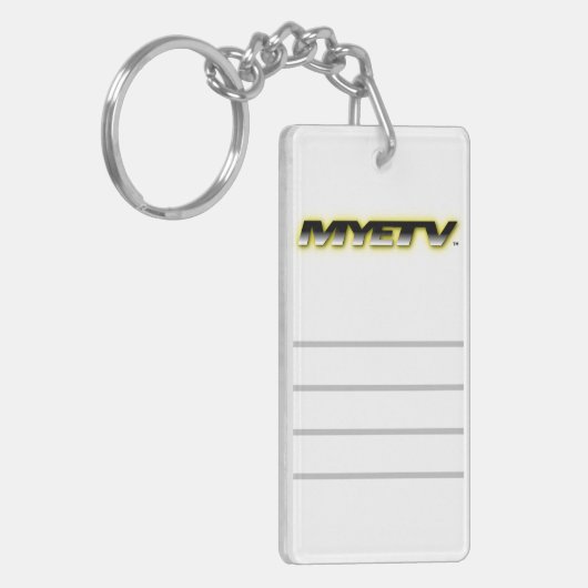 MYETV Acryl Key Ring Sleutelhanger (Voorkant Links)