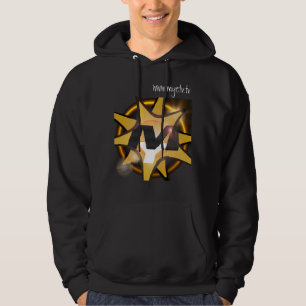 MYETV-Mannen, enkel gebogen sweatshirt (zwart)