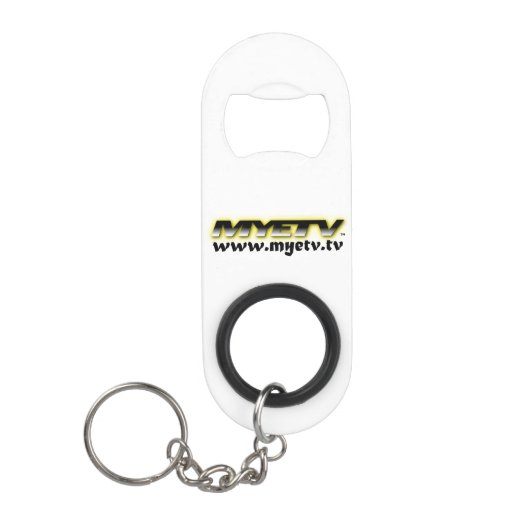 MYETV sleutelhanger flesopener Mini Flessenopener (Voorkant)