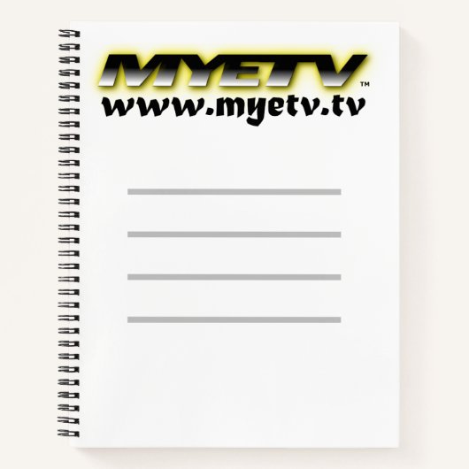 MYETV-spiraallaptop Notitieboek (Voorkant)