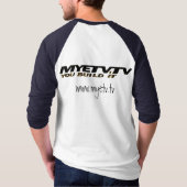 MYETV's Mannen Basic 3/4 Sleeve Raglan T-Shirt (Achterkant)