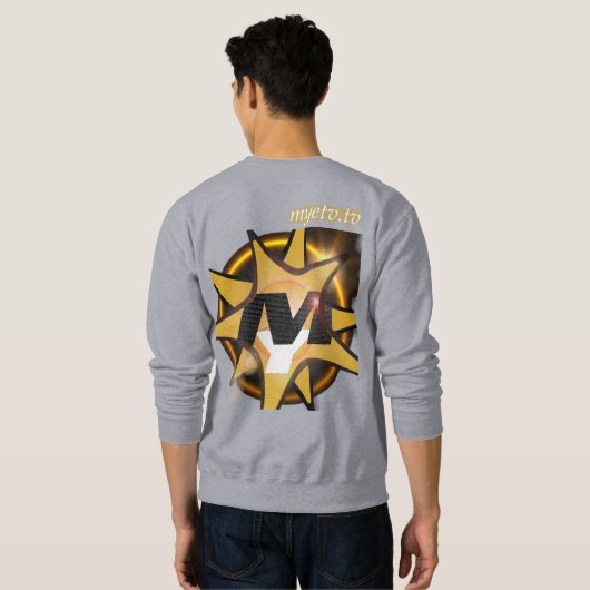 MYETV's Mannen Basic Sweatshirt MultiColor (Achterkant volledig)