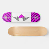 myka dek gevleugelde liefde persoonlijk skateboard (Horizontaal)