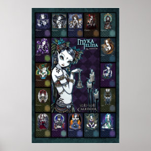Myka Jelina Art Calendar Poster