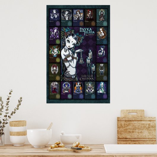 Myka Jelina Art Calendar Poster (Keuken)